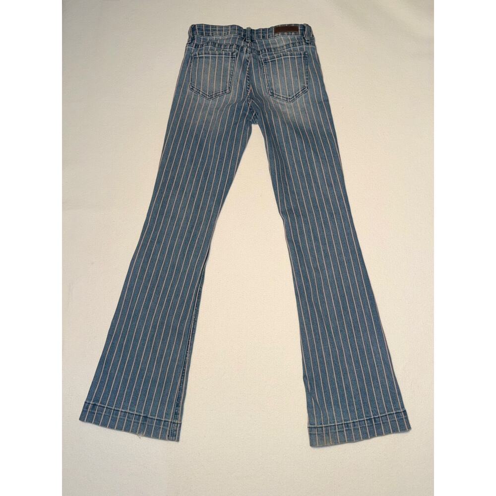 Rock & roll denim girls striped flare trouser with adjustable waistband - Picture 16 of 16